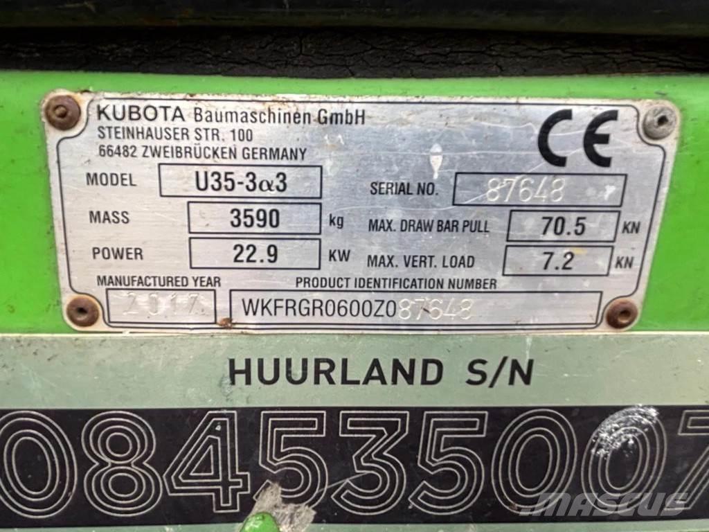 Kubota U35-3 Mini bageri < 7t