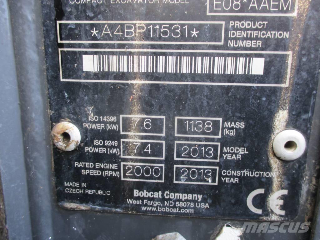 Bobcat E 08 Mini bageri < 7t