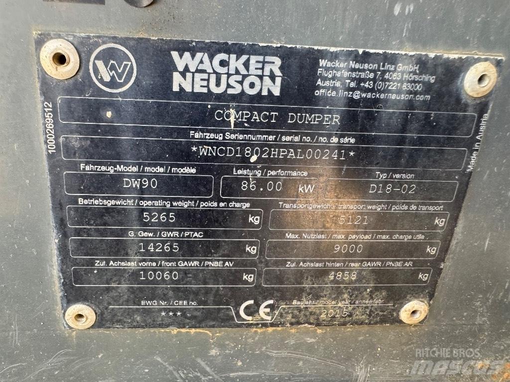 Wacker Neuson DW 90 Damperi za gradilište