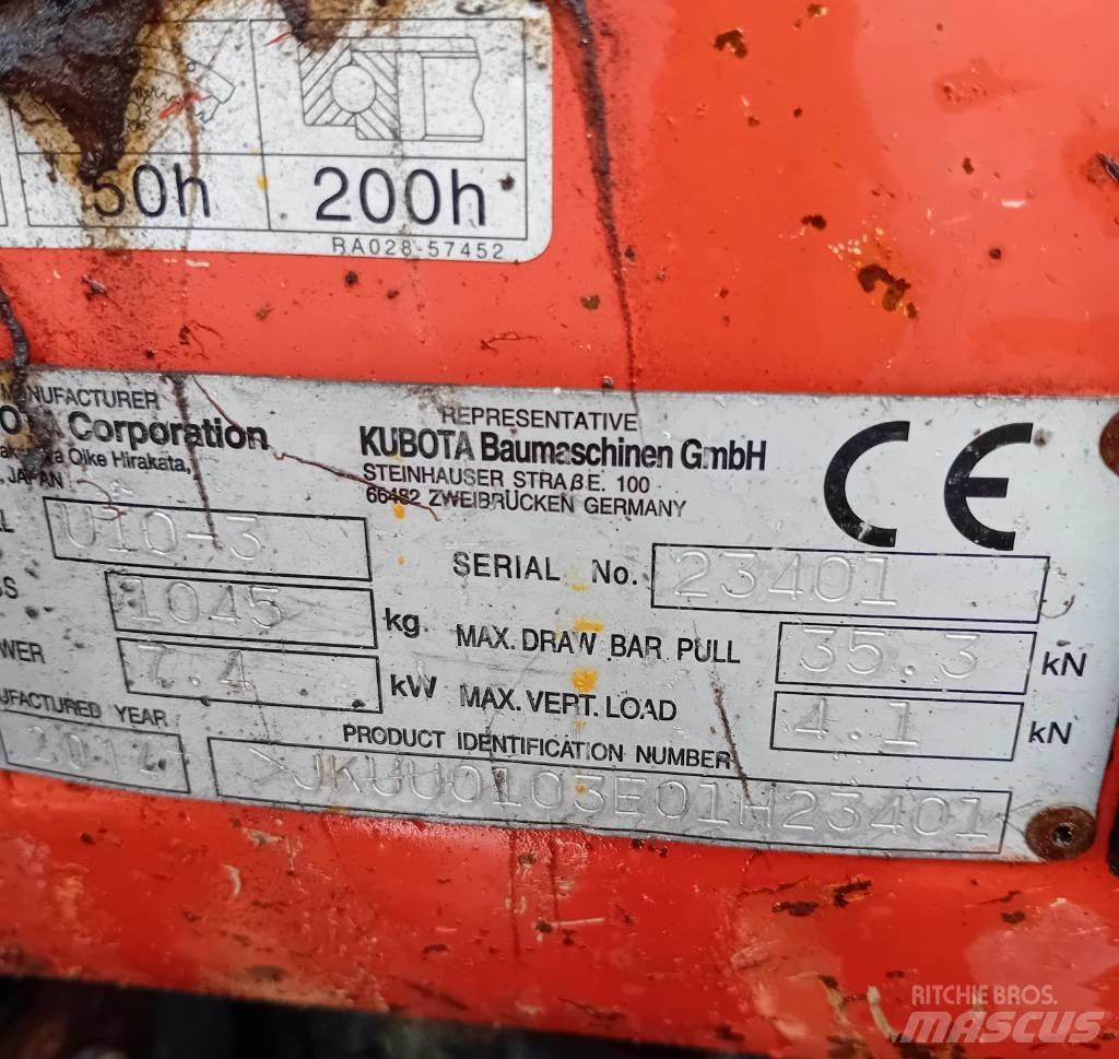 Kubota U 10-3 Mini bageri < 7t