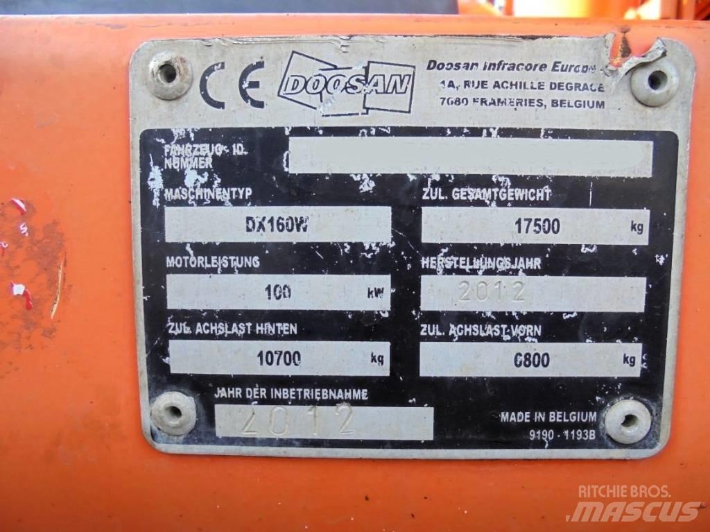 Doosan DX 160 W Bageri točkaši