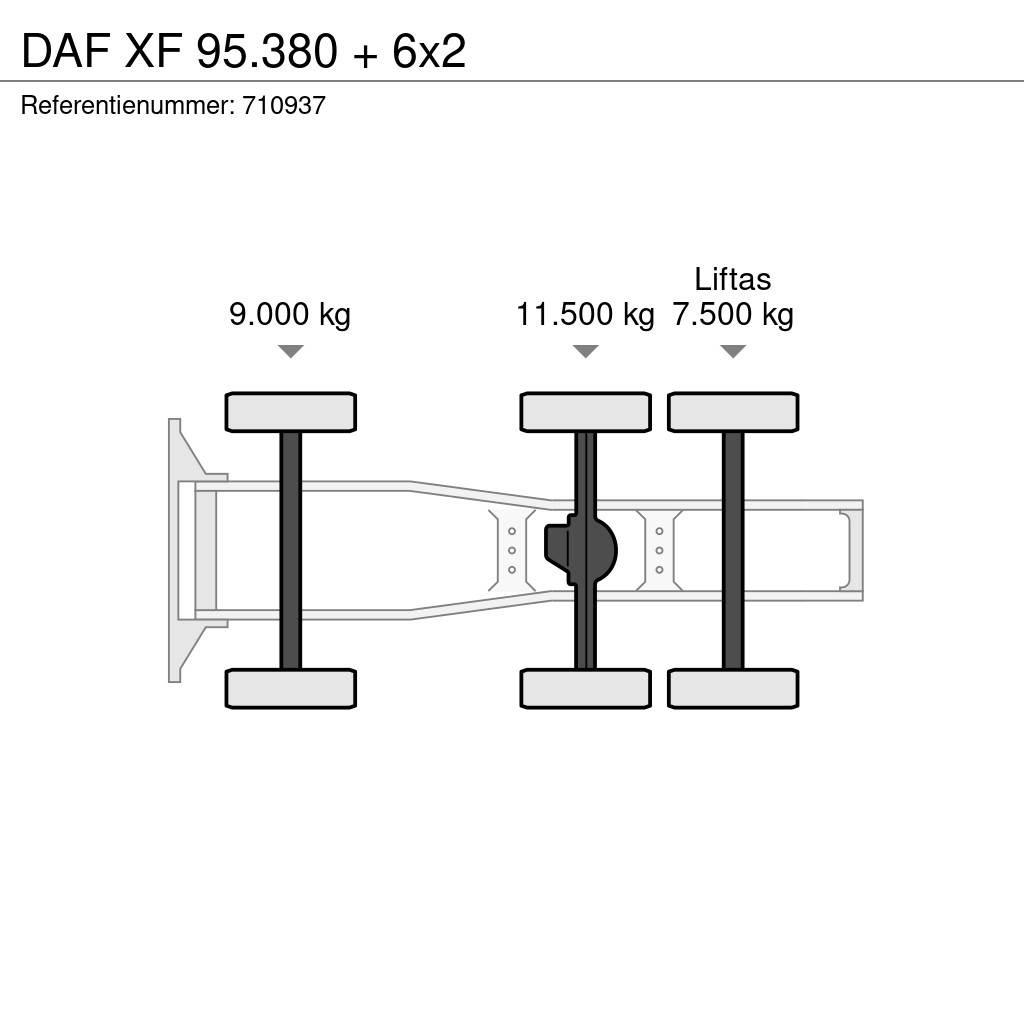 DAF XF 95.380 + 6x2 Tegljači