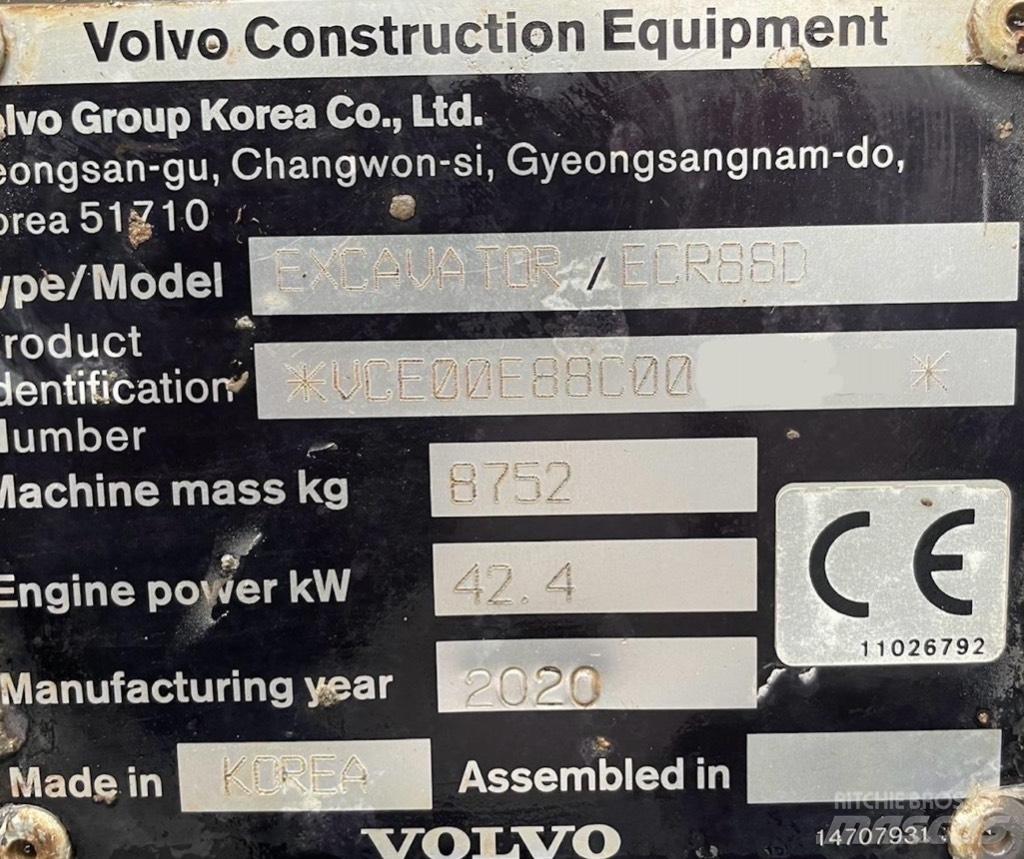 Volvo ECR 88 D Pro Midi bageri 7t – 12t