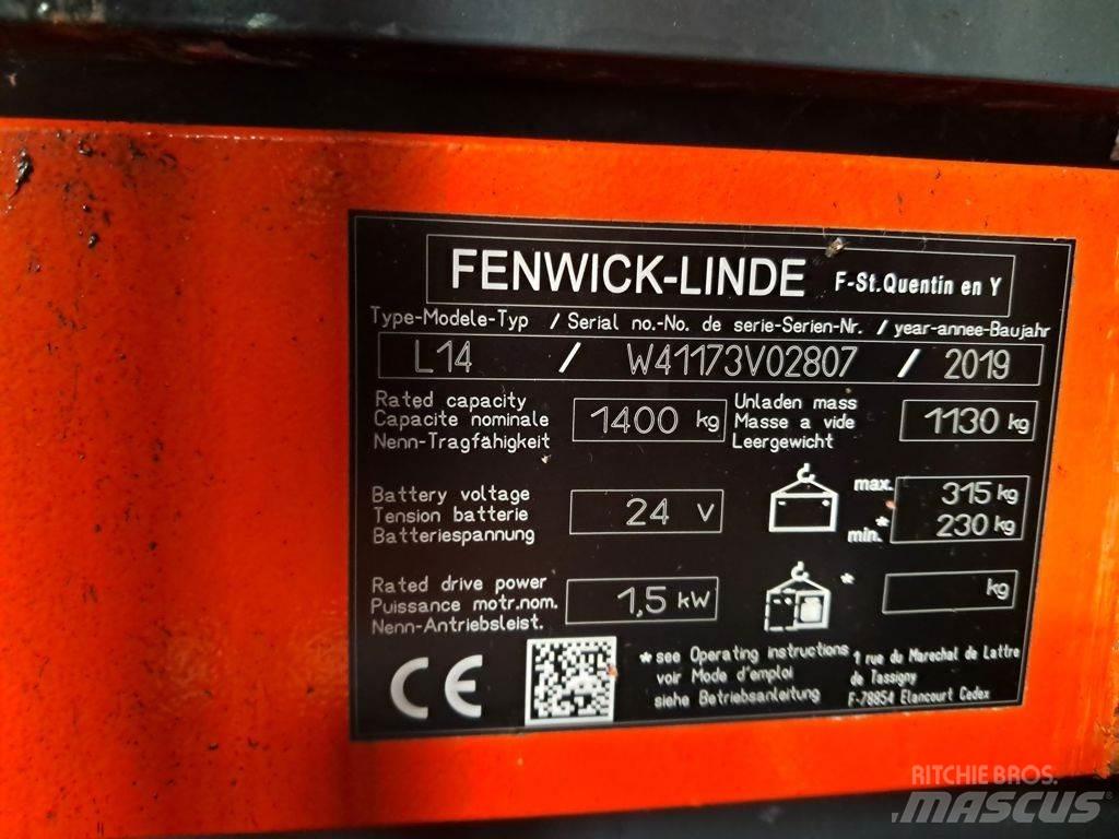 Linde L14 Ručni električni viljuškar