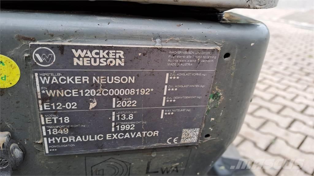 Wacker Neuson ET18 Bageri guseničari