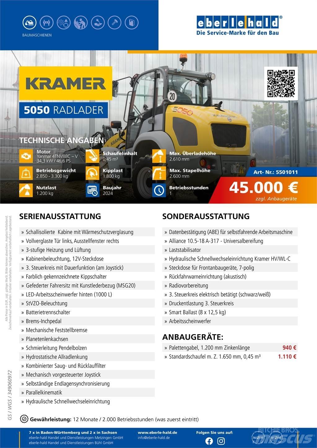 Kramer 5050 Utovarivači na točkove