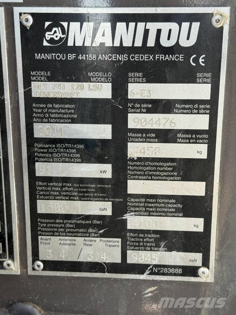 Manitou MLT 741-120 Teleskopski viljuškari