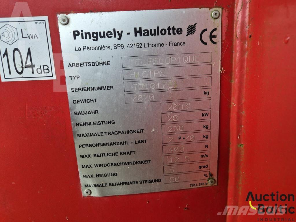Haulotte H 16 TPX Zglobne podizne platforme