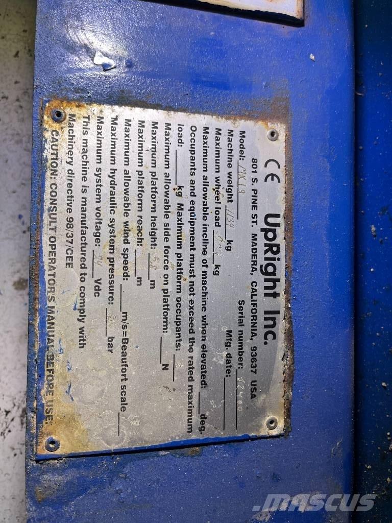 UpRight MX19 Makazaste platforme