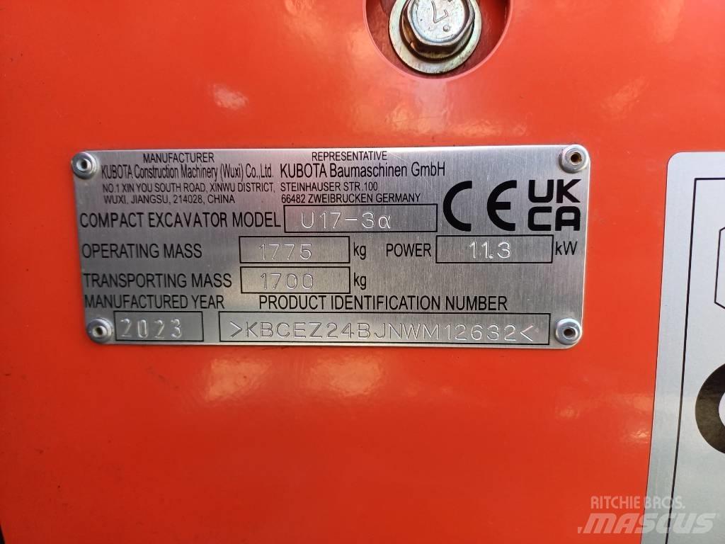 Kubota U 17-3 Mini bageri < 7t