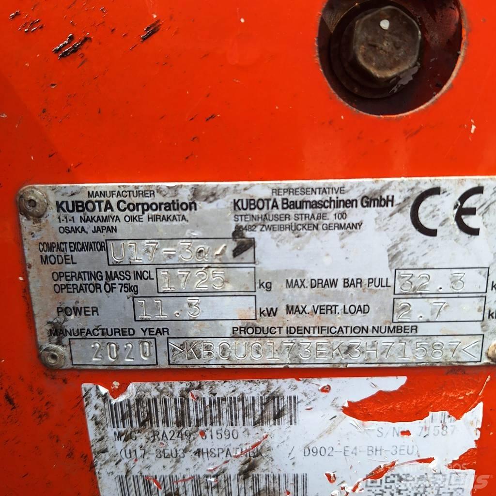 Kubota U 17-3 Mini bageri < 7t