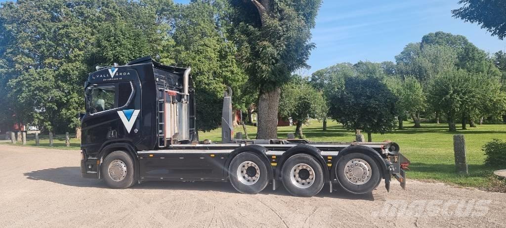 Scania R660 Rol kiper kamioni sa kukom za podizanje tereta