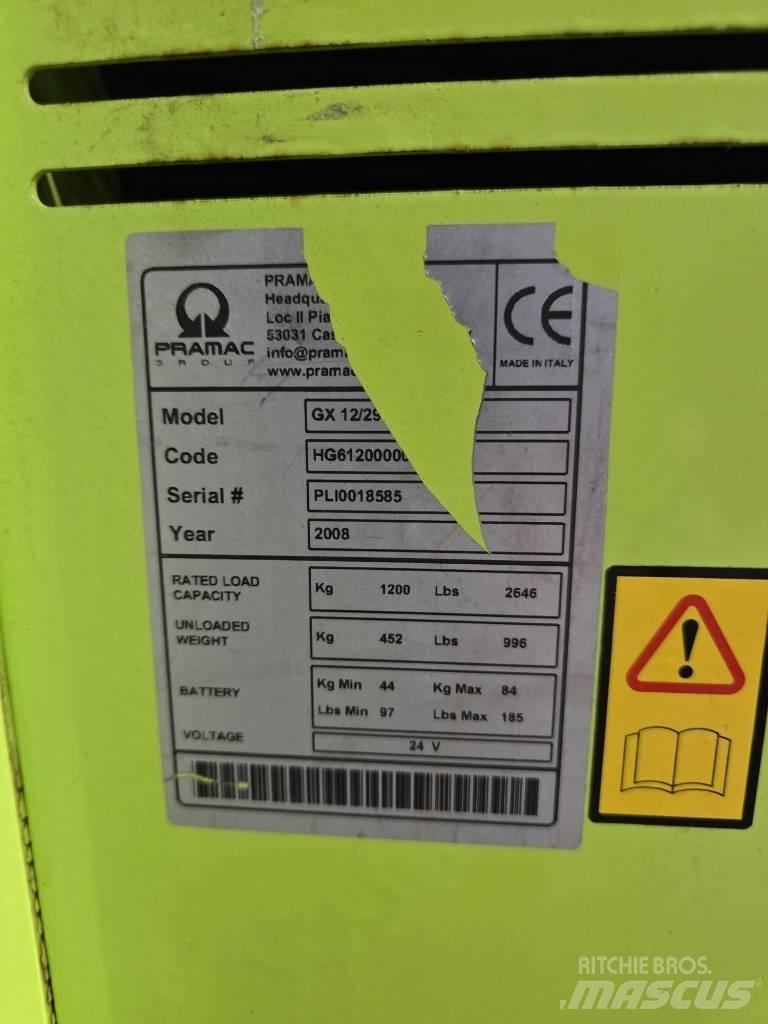 Pramax GX 12/29 Ručni električni viljuškar