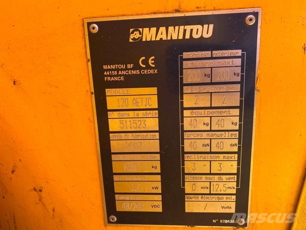 Manitou 120 AET JC Zglobne podizne platforme