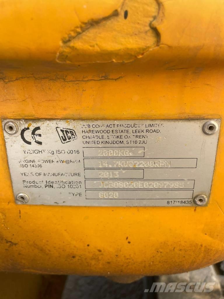 JCB 8020 Mini bageri < 7t
