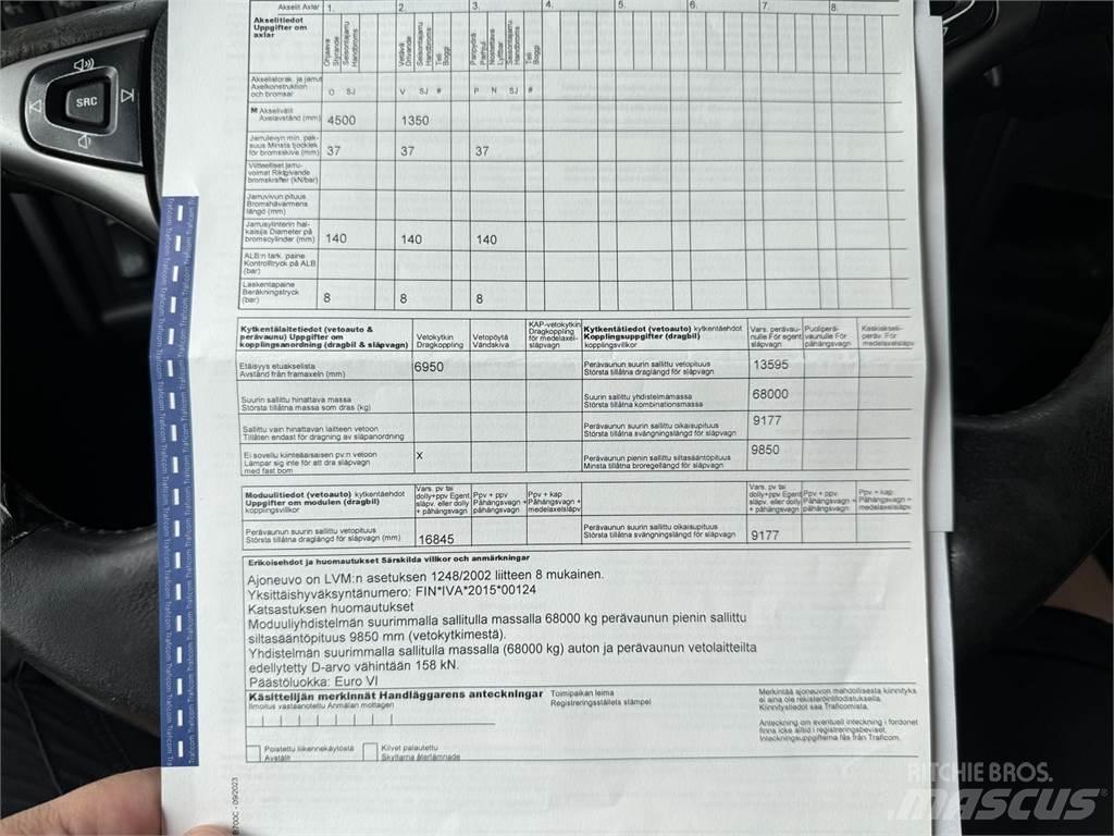 Scania R 520 6X2 Rol kiper kamioni sa kukom za podizanje tereta