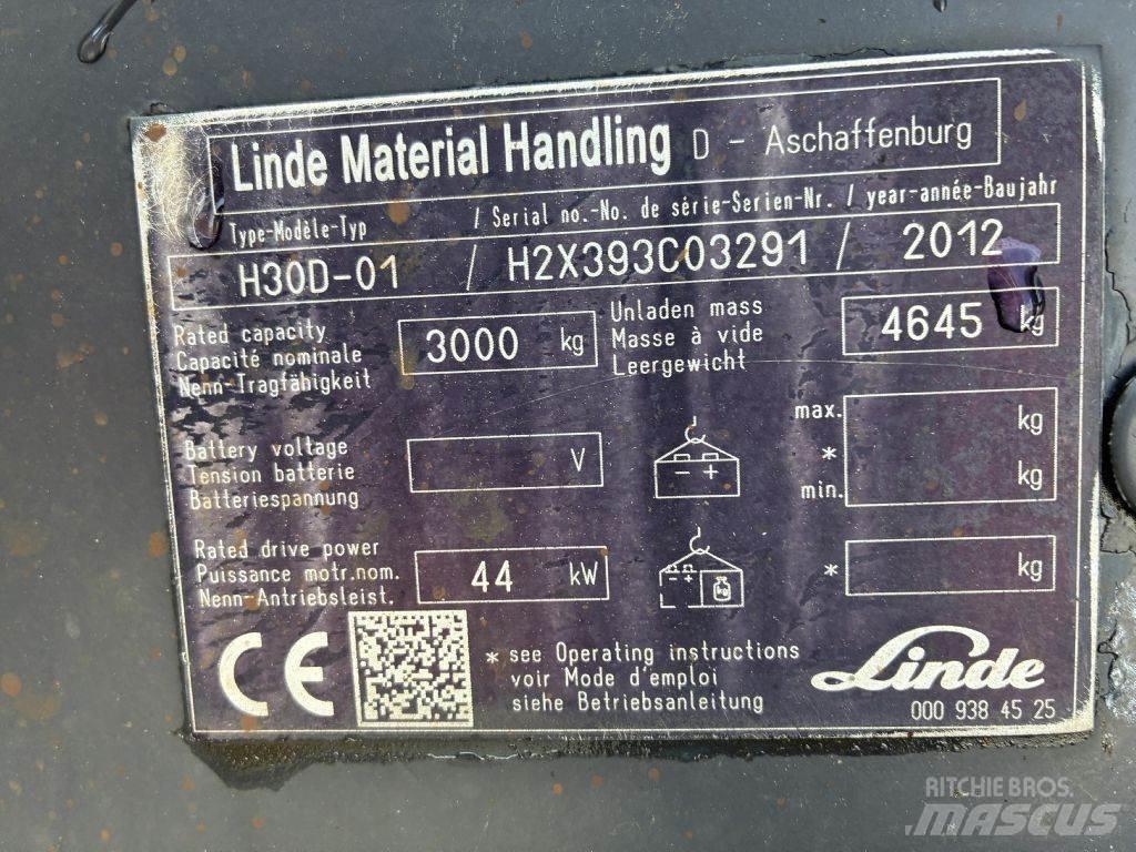 Linde H 30D01 Dizelski viljuškari