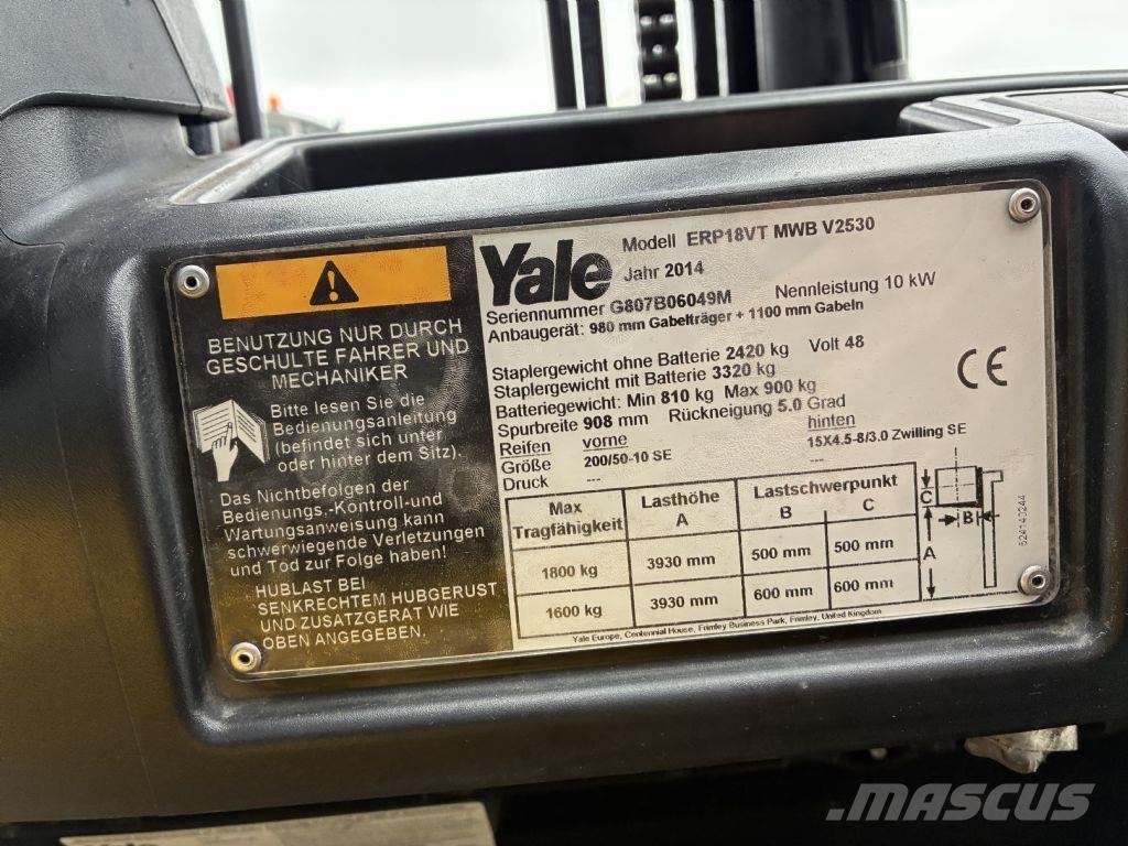Yale ERP 18VT Električni viljuškari