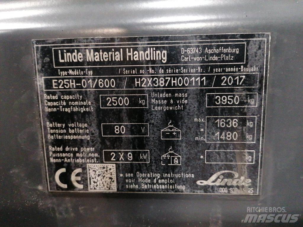 Linde E25H-01/600 Električni viljuškari