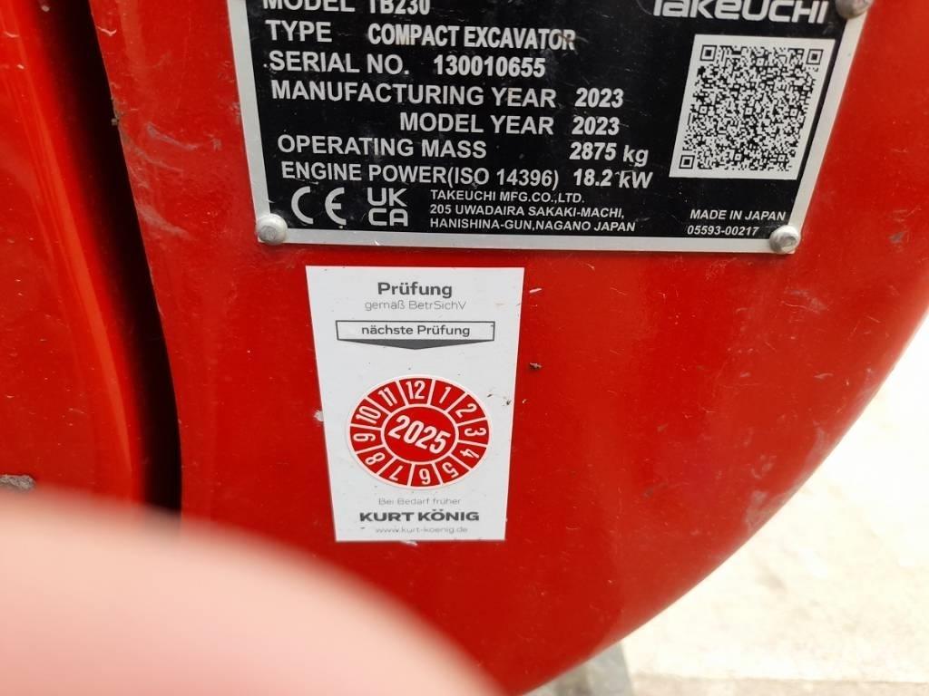 Takeuchi TB 230 Mini bageri < 7t