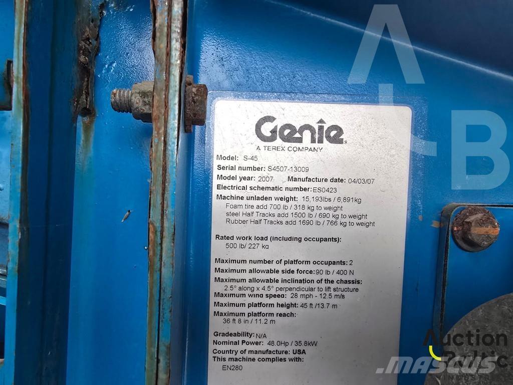 Genie S 45 Zglobne podizne platforme