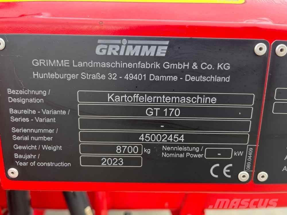 Grimme GT 170 Kombajni i kopači za krompir