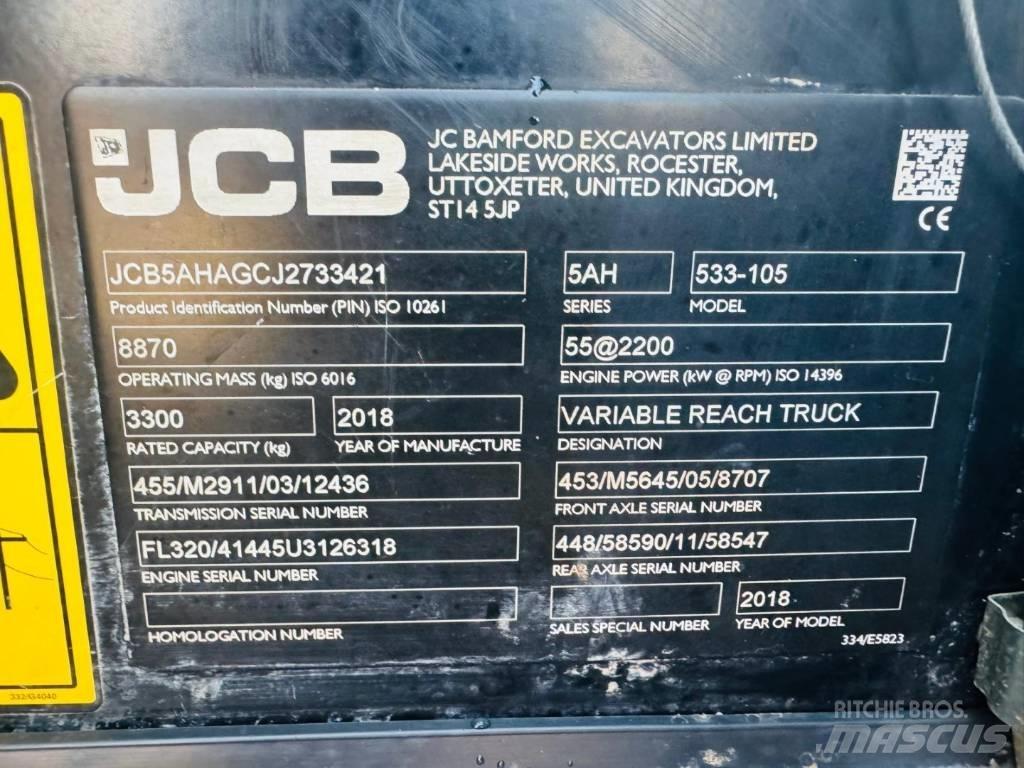 JCB 533-105 Teleskopski viljuškari