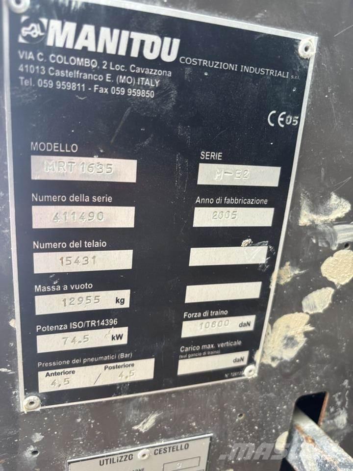 Manitou MRT1635 Teleskopski viljuškari