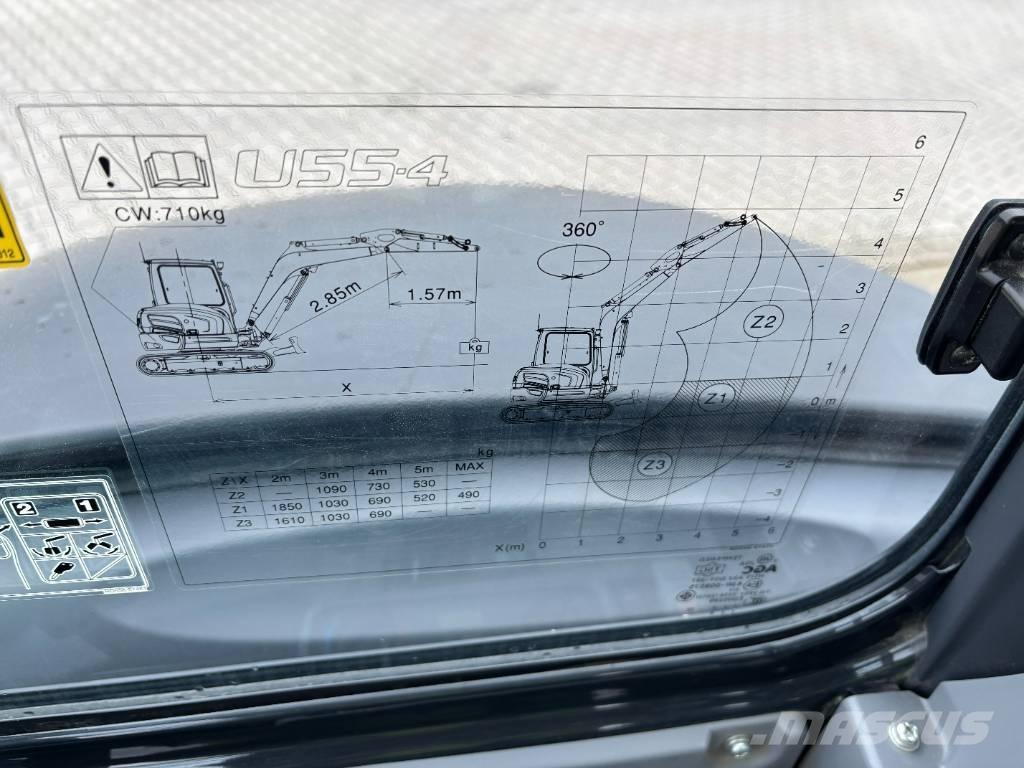  **SOLD** Kubota U 55-4 Mini bageri < 7t