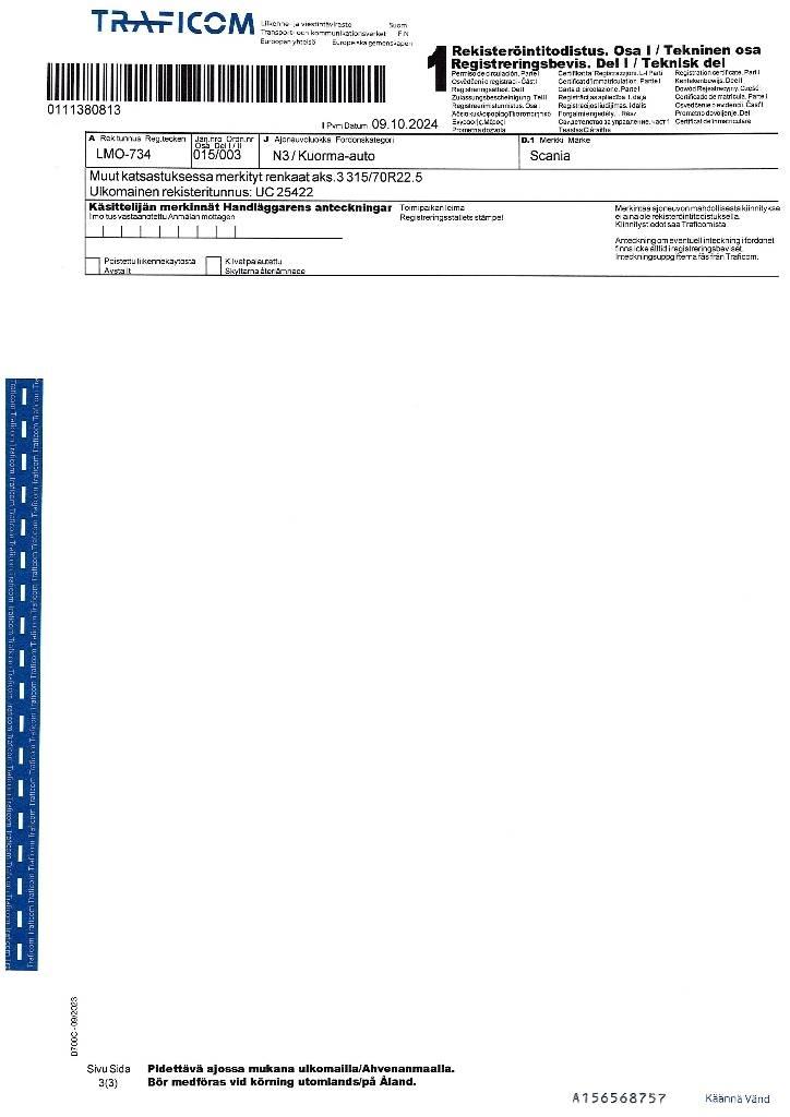 Scania R 560 Kamioni sa otvorenim sandukom