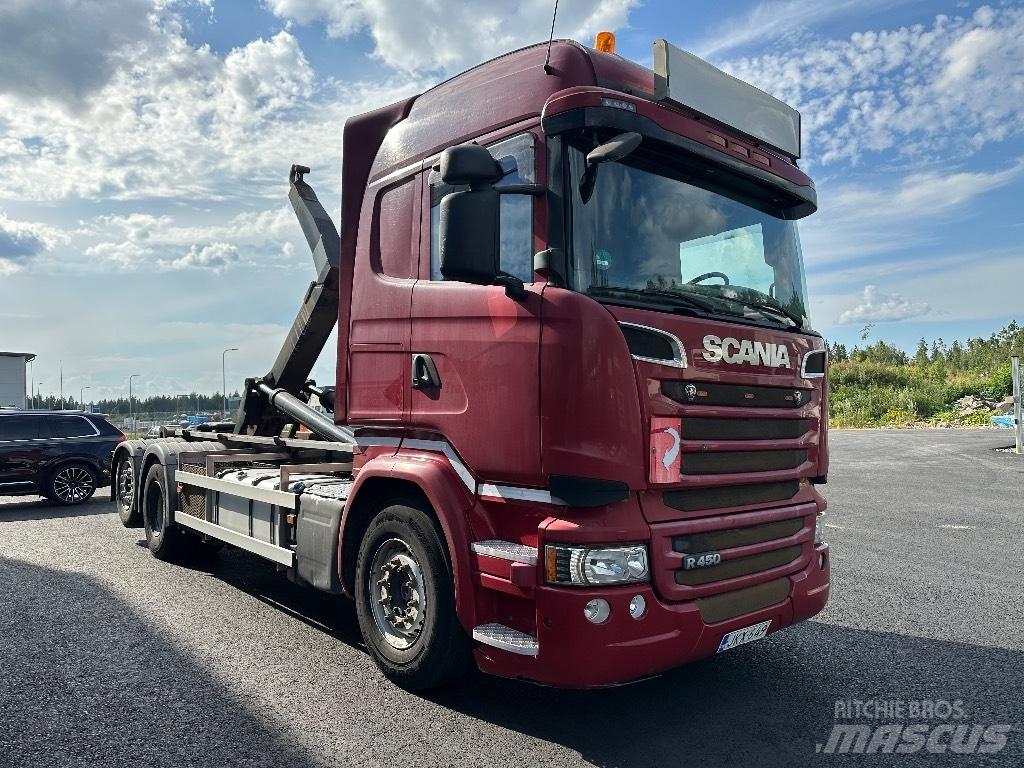 Scania R450 6x2*4 Rol kiper kamioni sa kukom za podizanje tereta