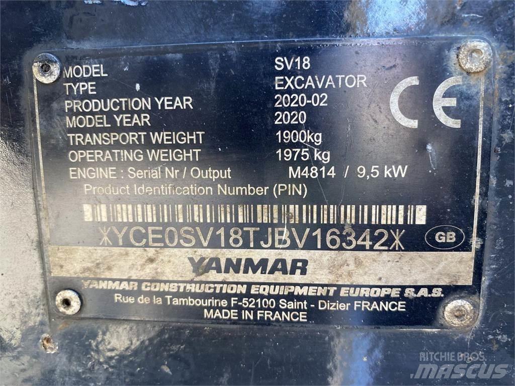 Yanmar SV18 Bageri točkaši