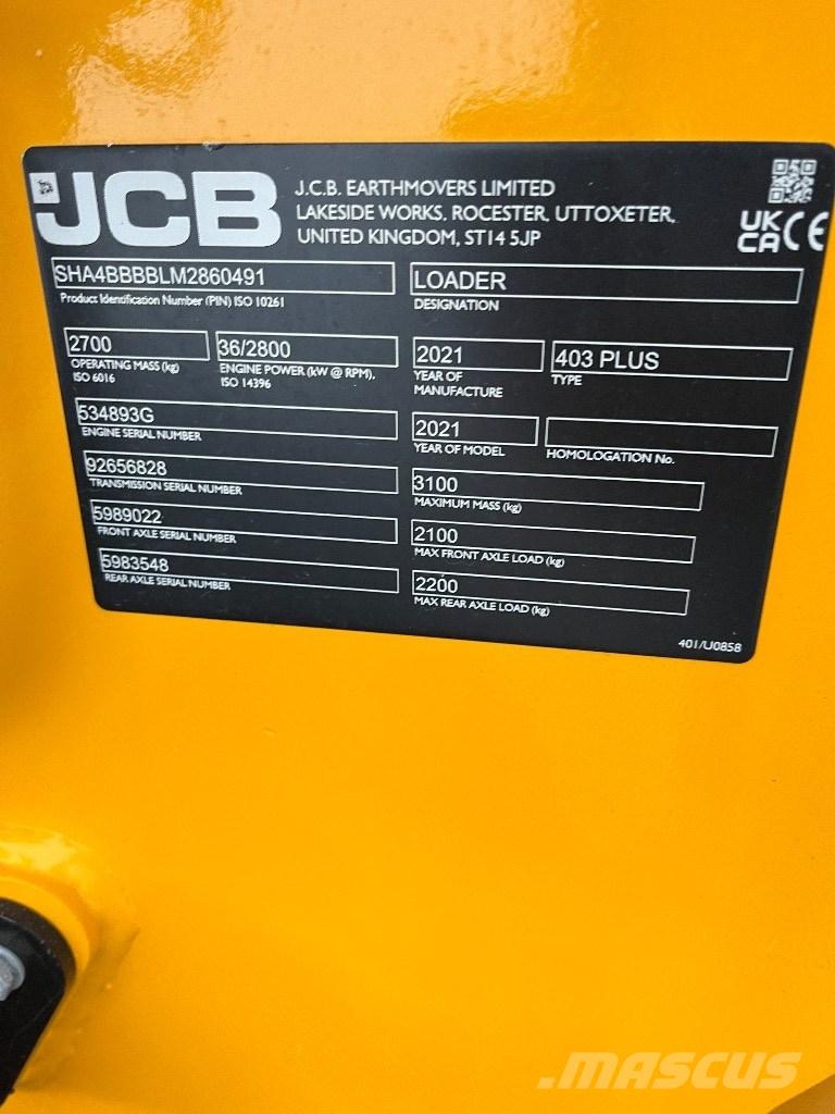 JCB 403 Utovarivači na točkove