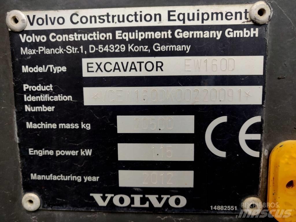 Volvo EW 160 D Bageri točkaši