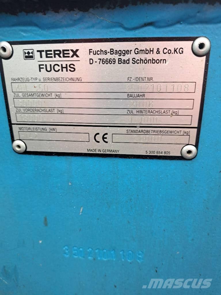 Fuchs MHL 350 Bageri za prenos primarnih/sekundarnih sirovina