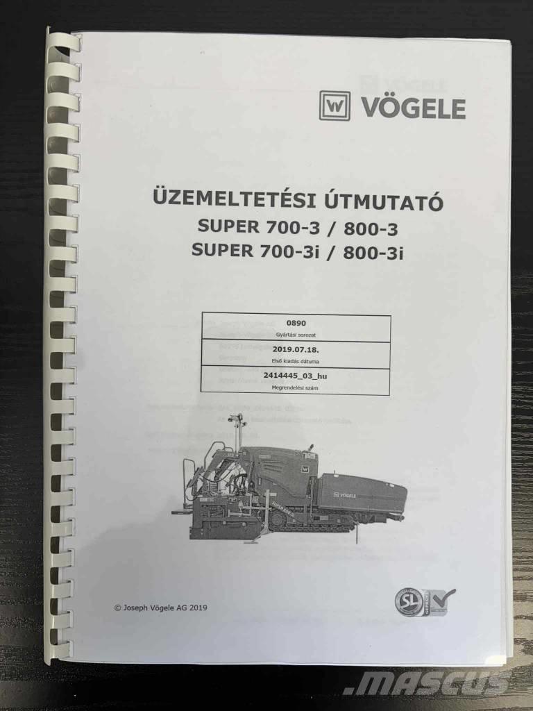 Vögele Super 800-3i Asfaltni finišeri