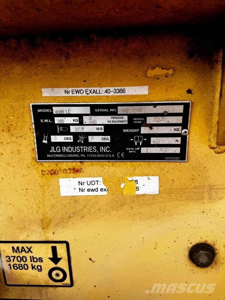 JLG 4069 LE Makazaste platforme