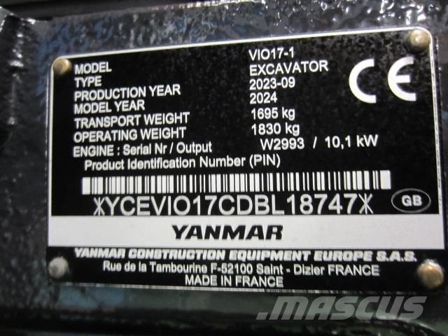 Yanmar Vio 17 Mini bageri < 7t