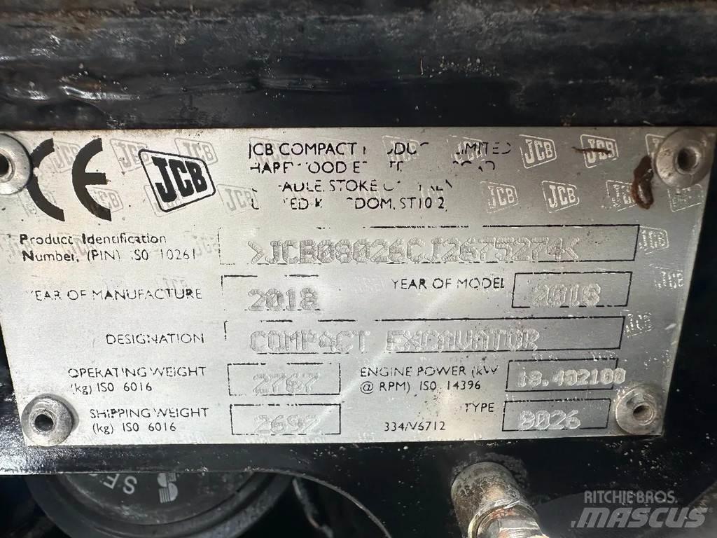 JCB 8026 Mini bageri < 7t