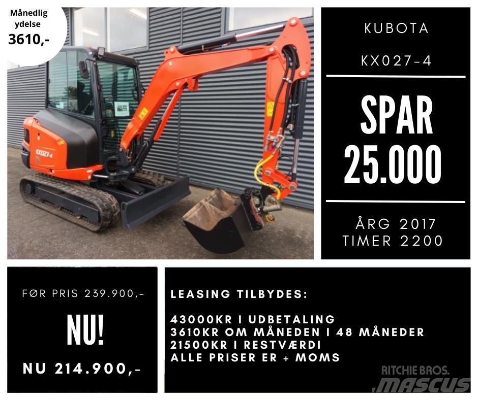 Kubota kx027-4 Mini bageri < 7t