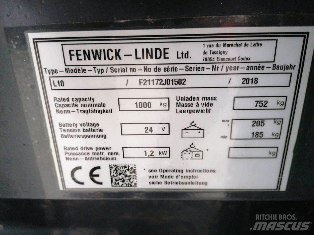 Linde L10 Ručni električni viljuškar