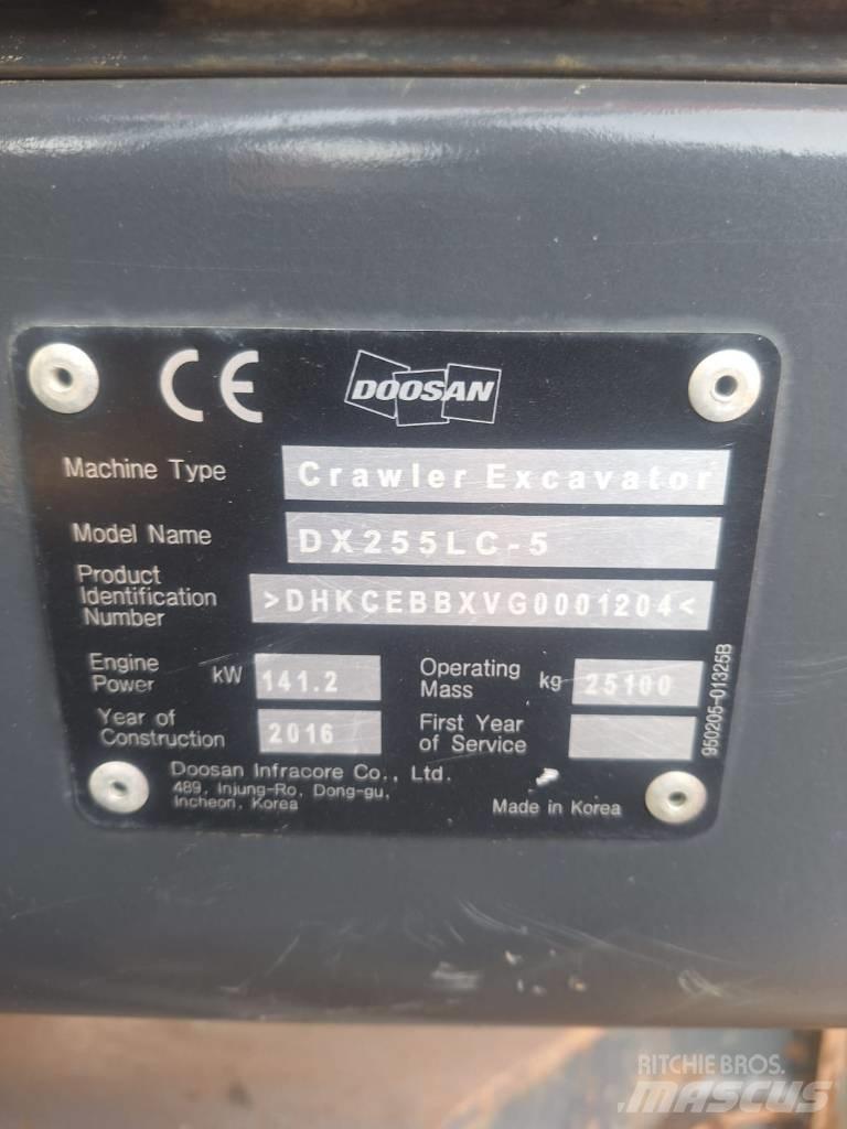 Doosan DX 255 LC-5 Bageri guseničari