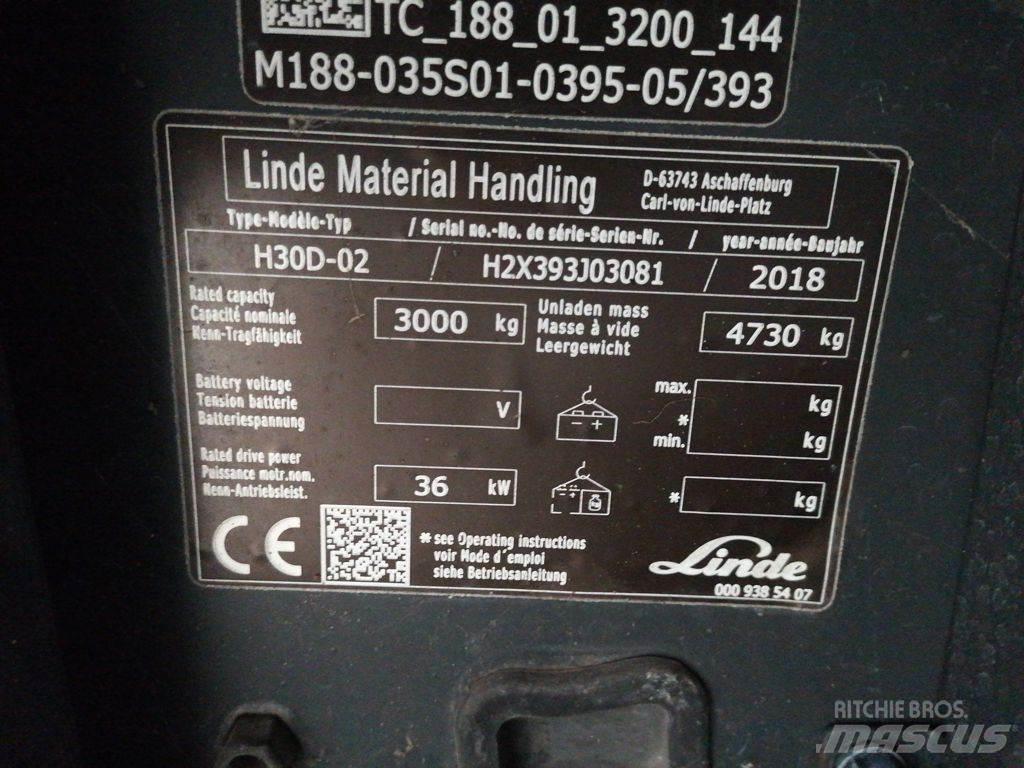 Linde H30D-02 Dizelski viljuškari