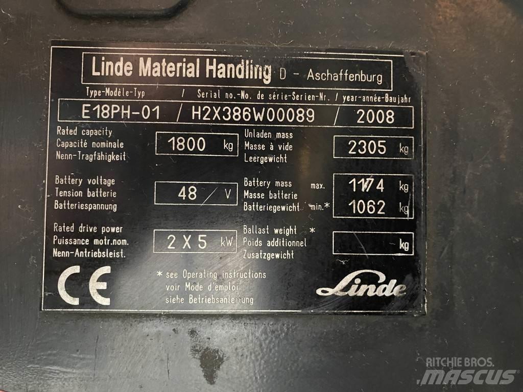 Linde E18PH-01 Električni viljuškari
