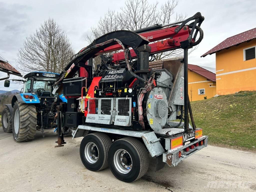 Mus-Max 8XL Cepači za drva, drobilice za drvo i strugači