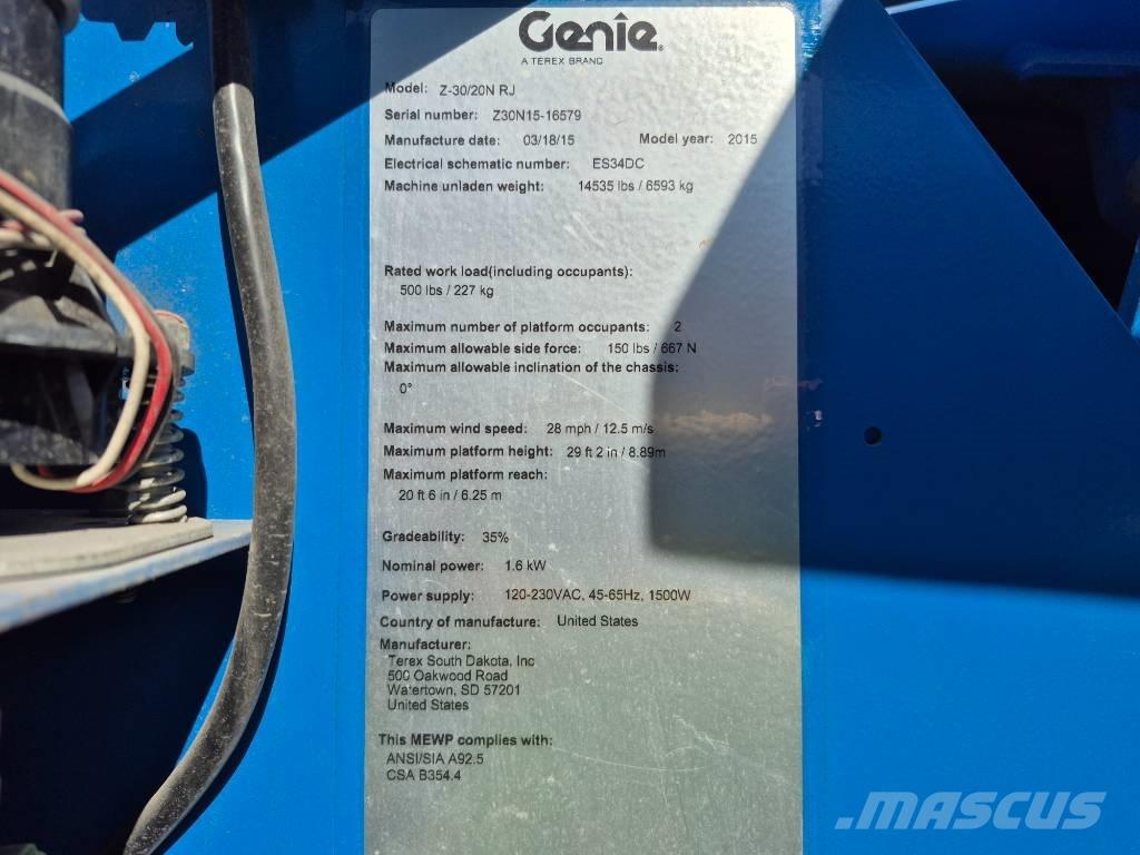 Genie Z 30/20 N Zglobne podizne platforme