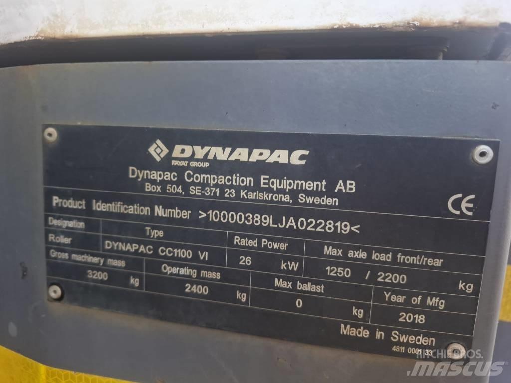 Dynapac CC 1100 VI Valjci sa duplim bubnjem