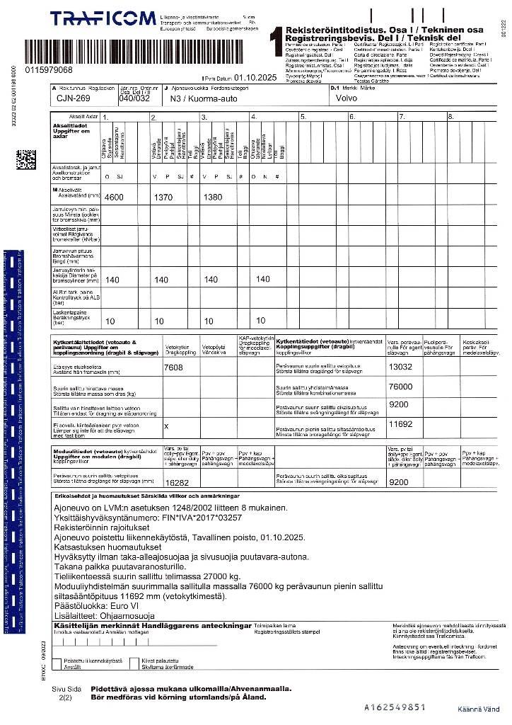 Volvo FH 16 750 Kamioni za drva Šticari