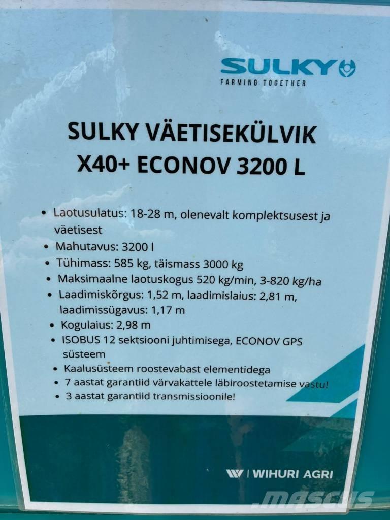Sulky X 40+ Econov Rasturači mineralnog đubriva