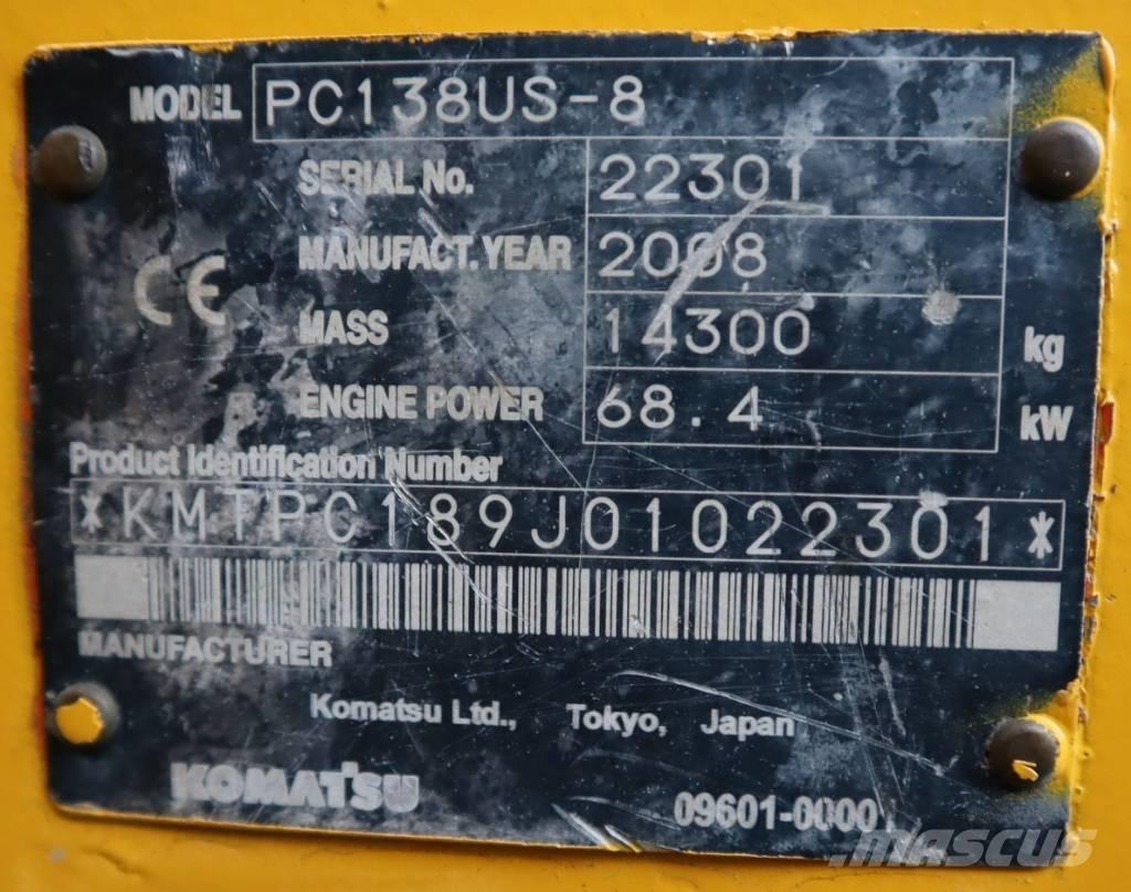 Komatsu PC138US-8 Bageri guseničari